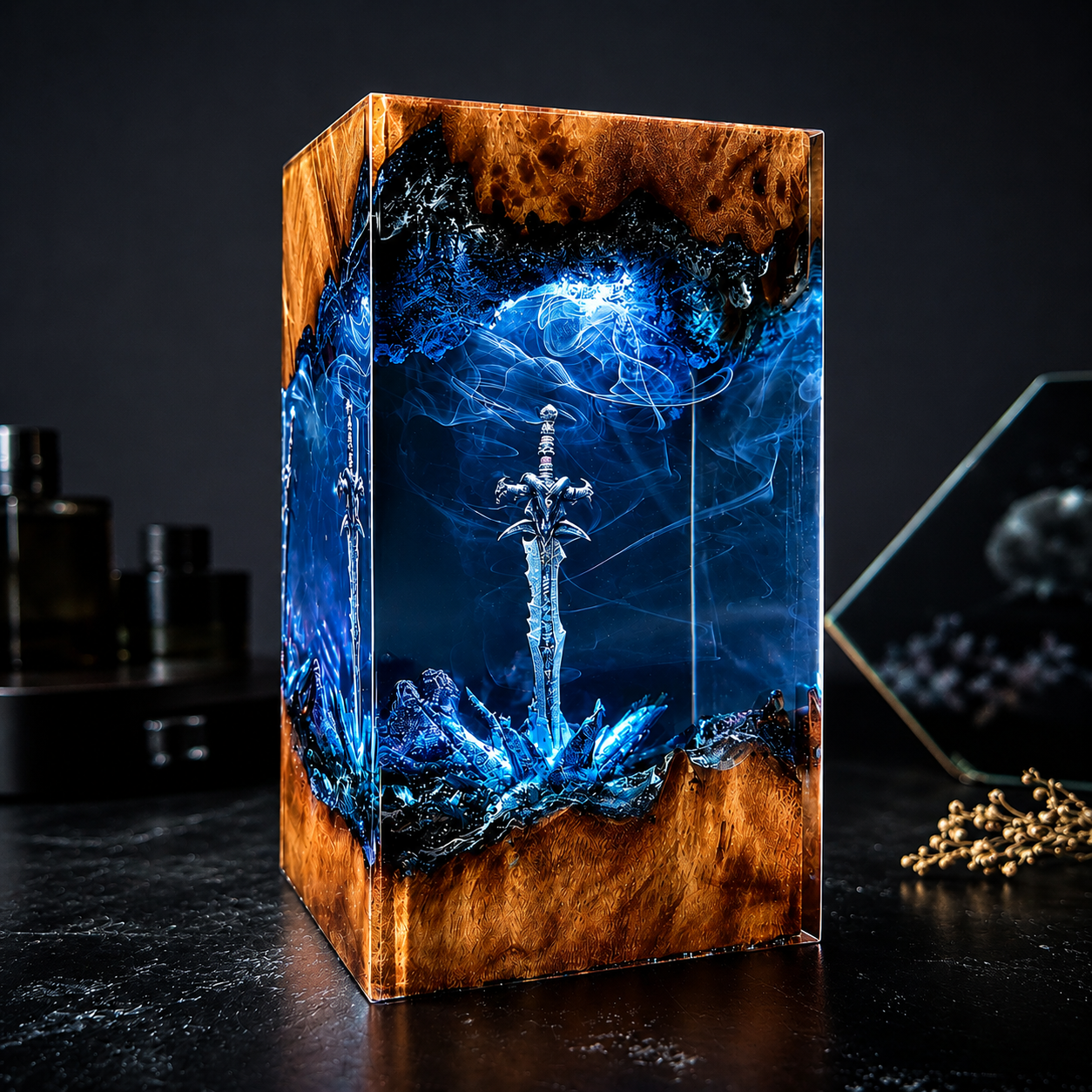 Magic Sword Resin Night Light – Unique Gamer Gift