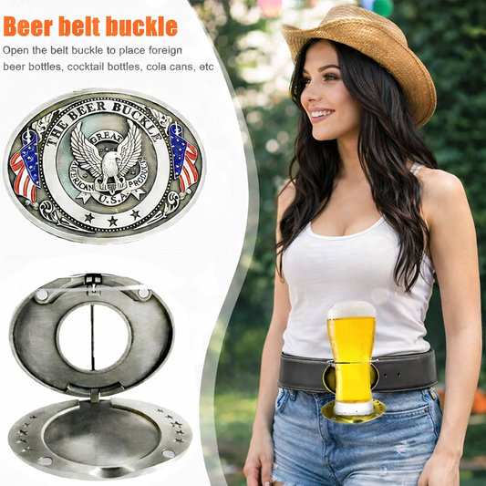 Portable Beer Holder Belt Buckle