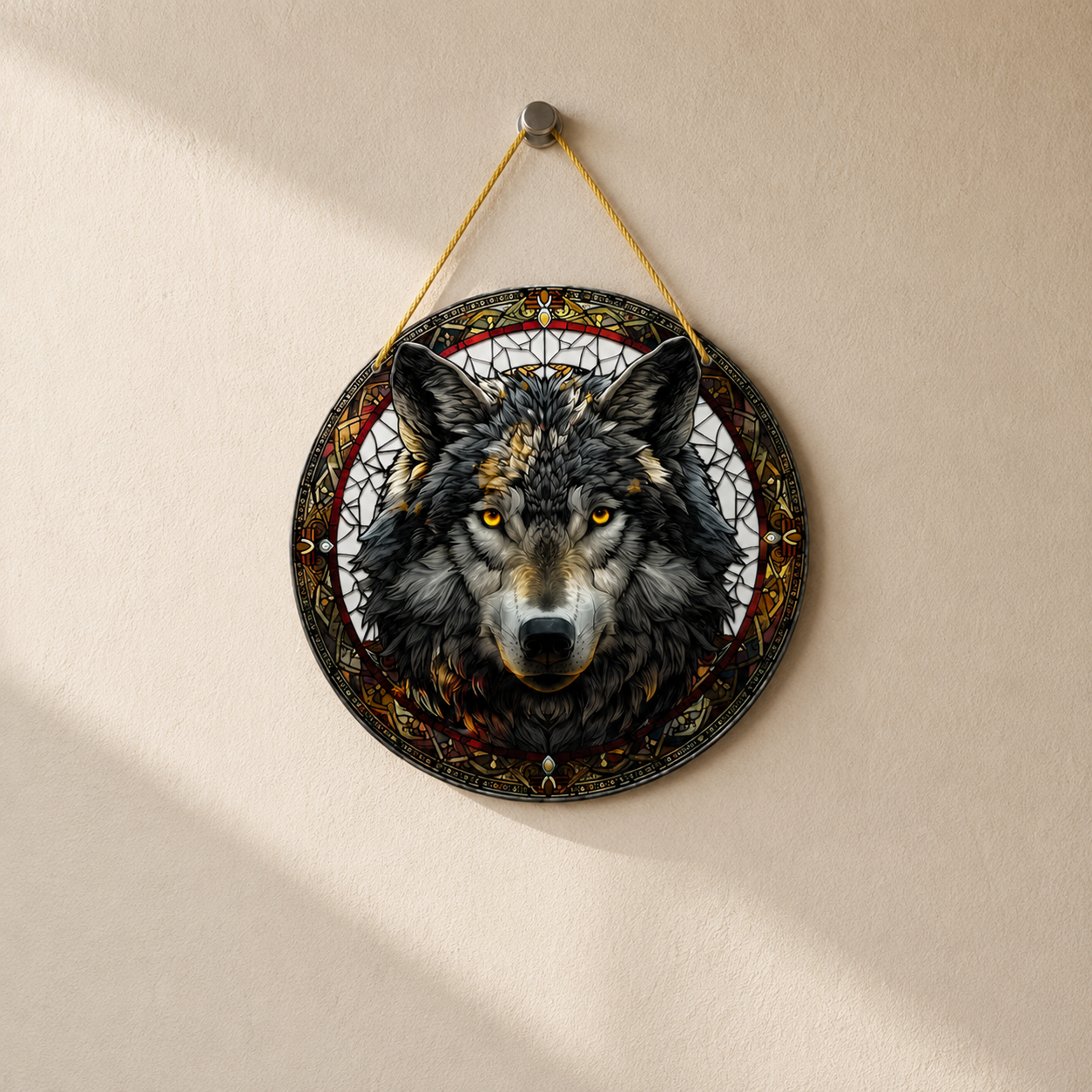 Wolf Acrylic Suncatcher