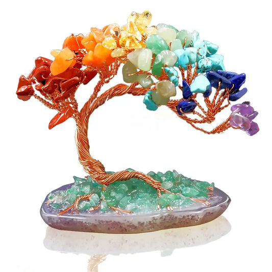 Natural Colorful Gemstone Tree