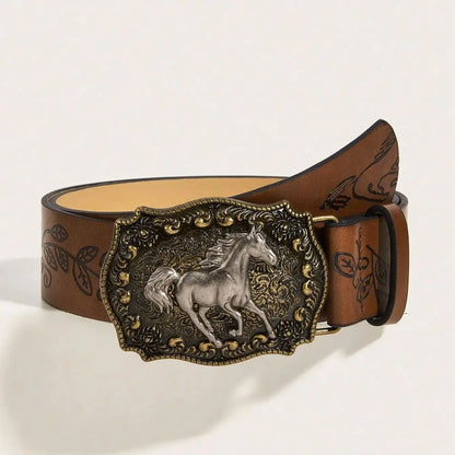 Neutral horse head buckle