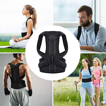 Back & Lumbar Posture Support – For Men & Women