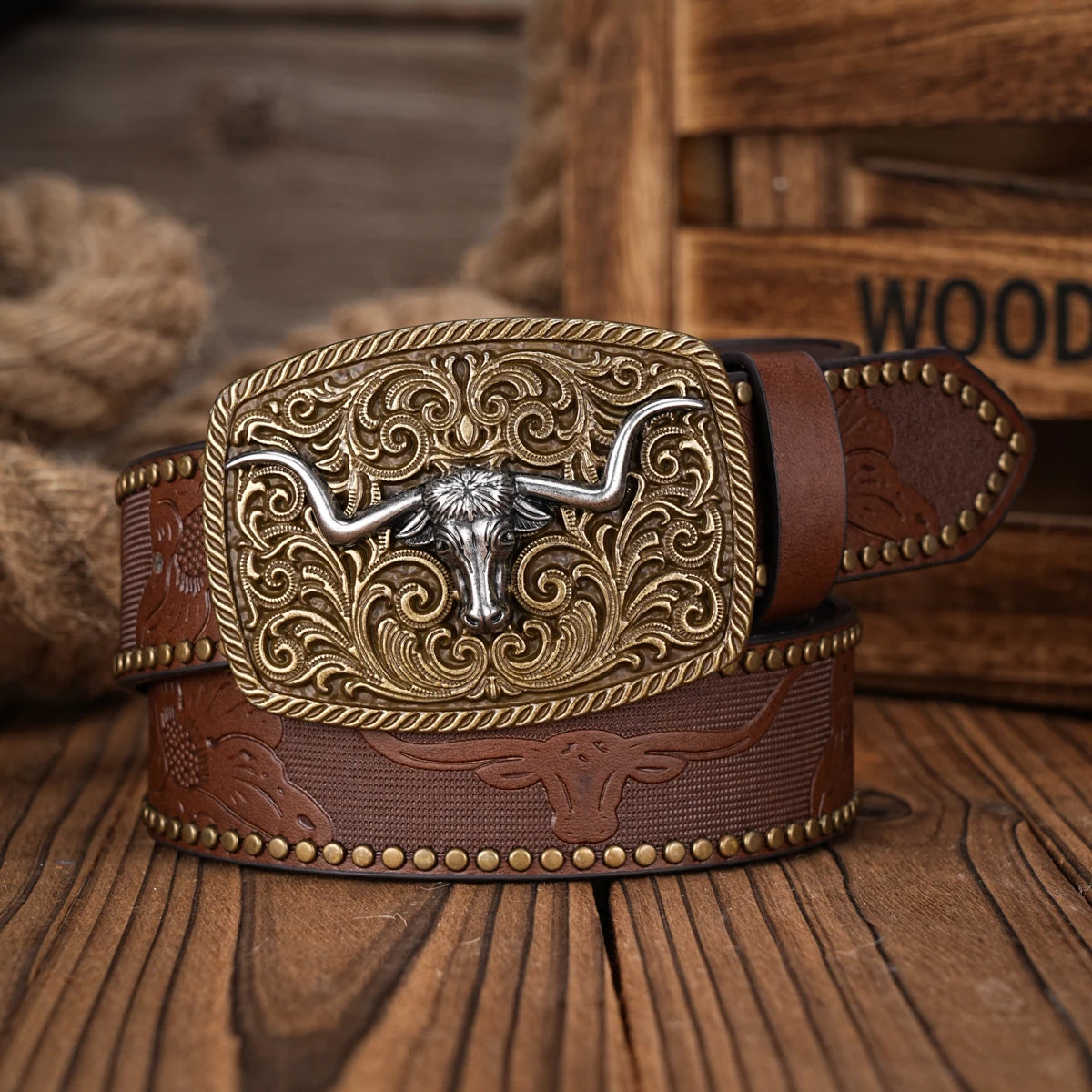 Western Cowboy PU Leather-Belts