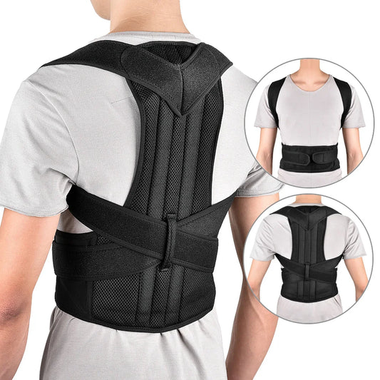 Back & Lumbar Posture Support – For Men & Women