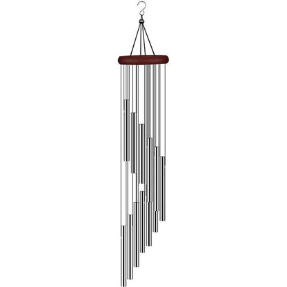 12-Tube Aluminum Wind Chimes with Pine Wood