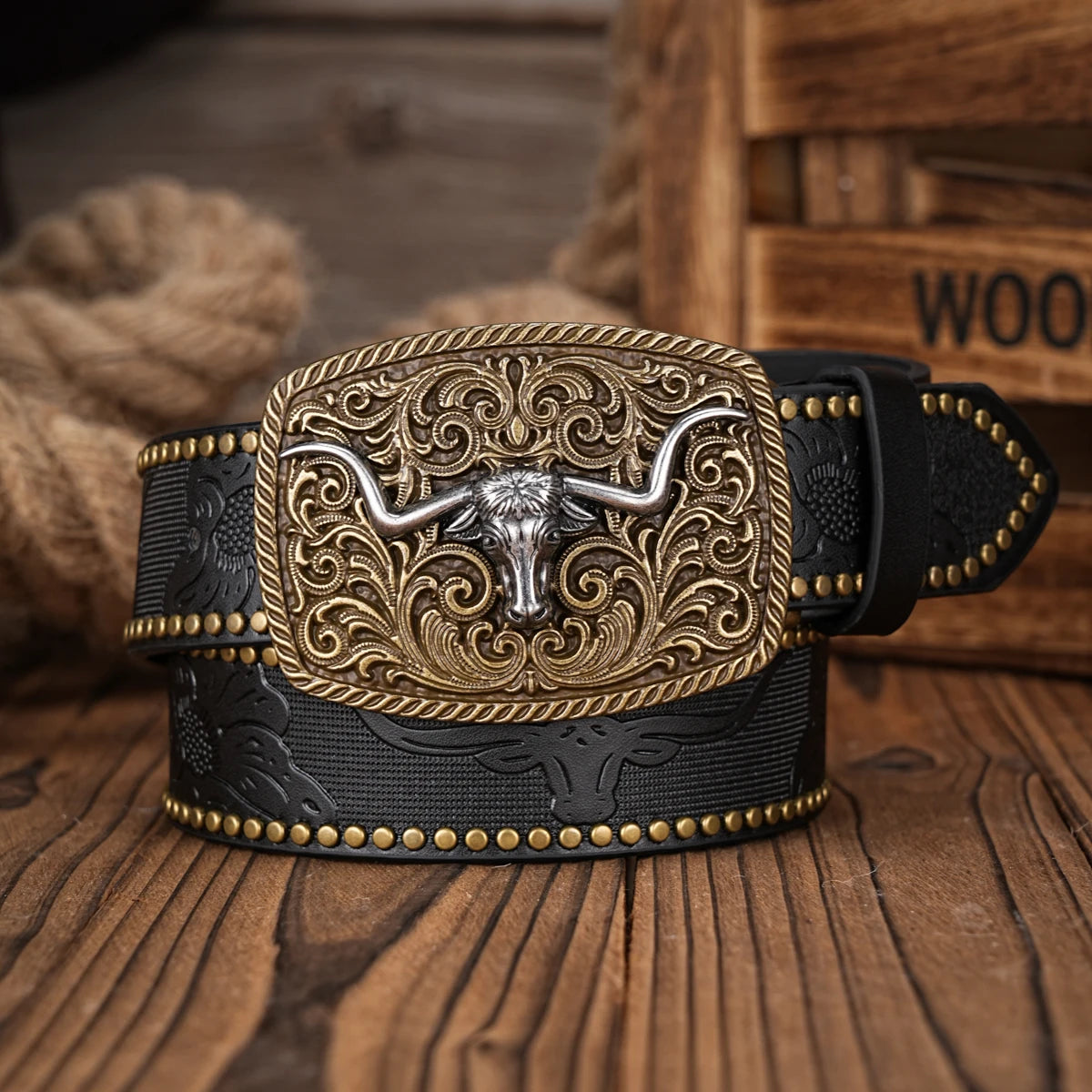 Western Cowboy PU Leather-Belts
