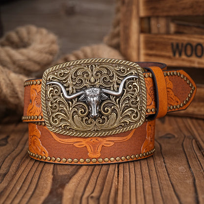 Western Cowboy PU Leather-Belts