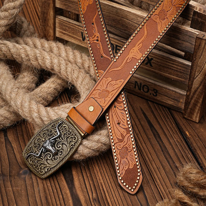 Western Cowboy PU Leather-Belts