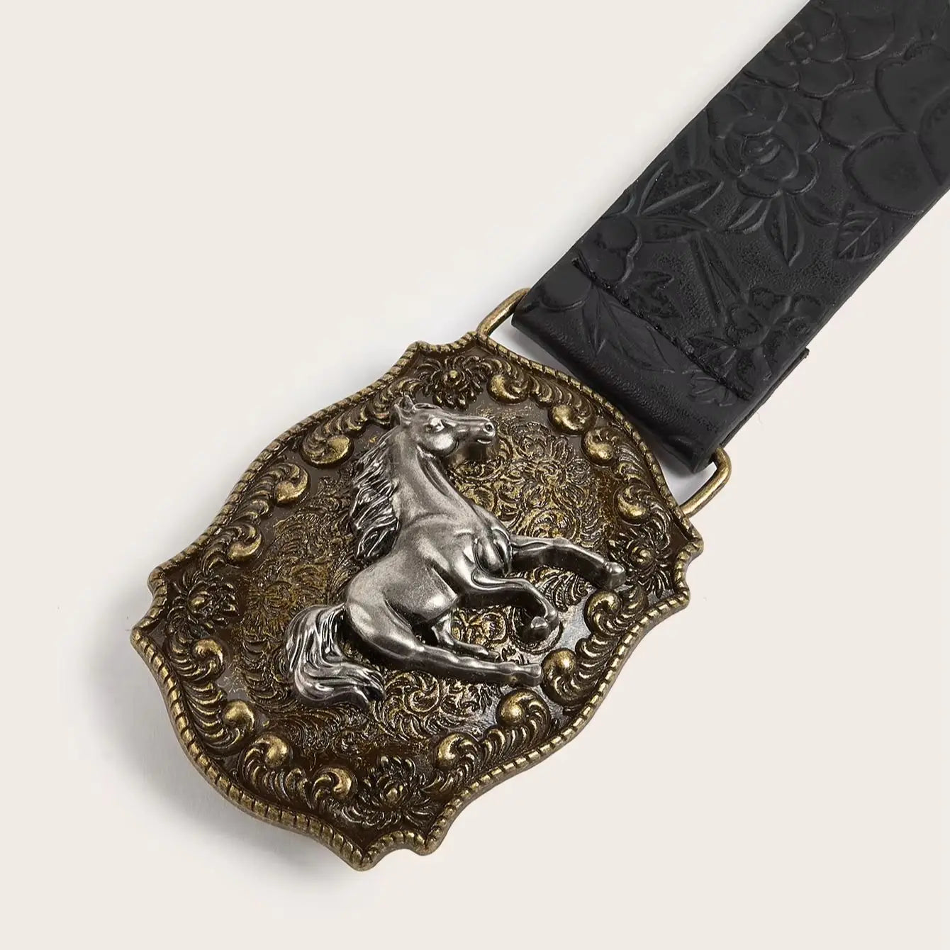 Neutral horse head buckle