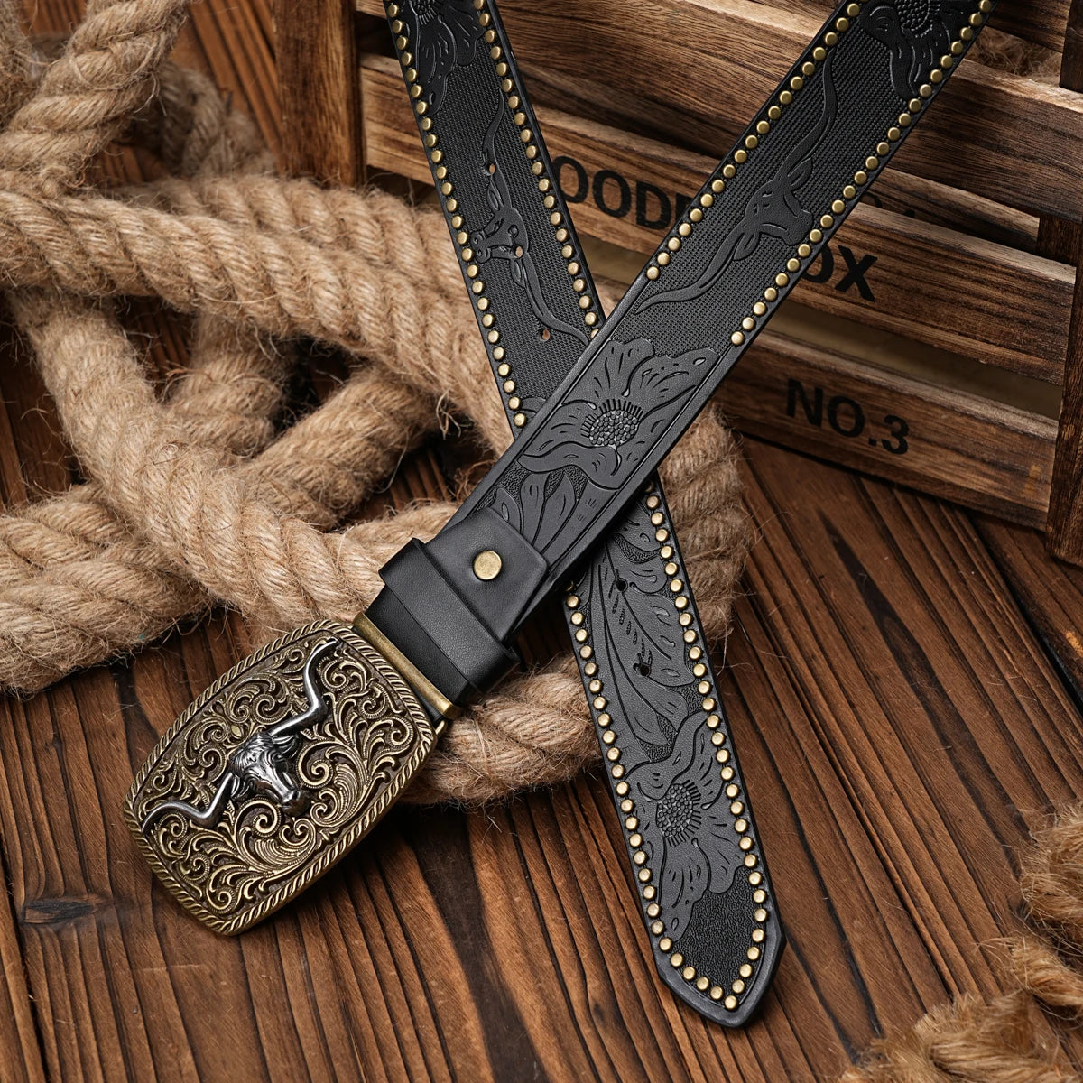Western Cowboy PU Leather-Belts