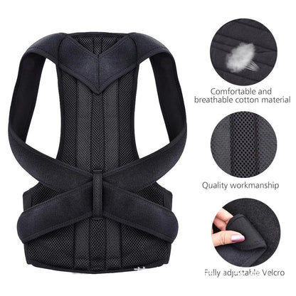 Back & Lumbar Posture Support – For Men & Women