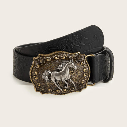 Neutral horse head buckle
