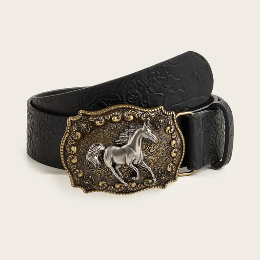Neutral horse head buckle