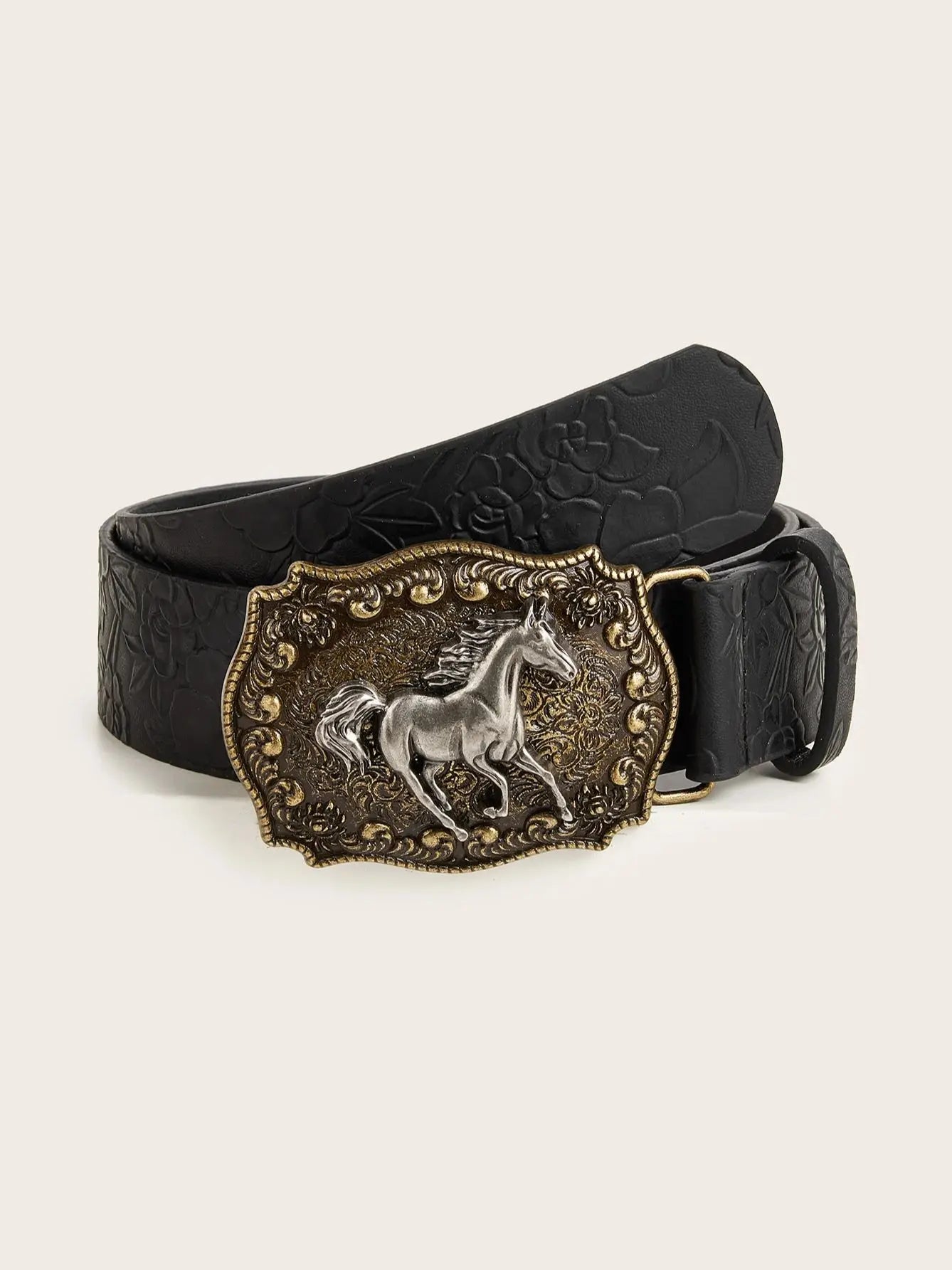 Neutral horse head buckle