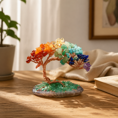 Natural Colorful Gemstone Tree